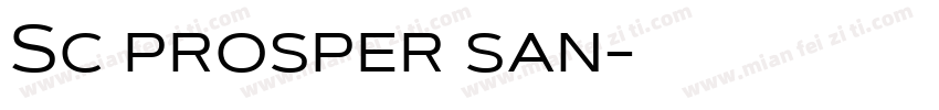 Sc prosper san字体转换